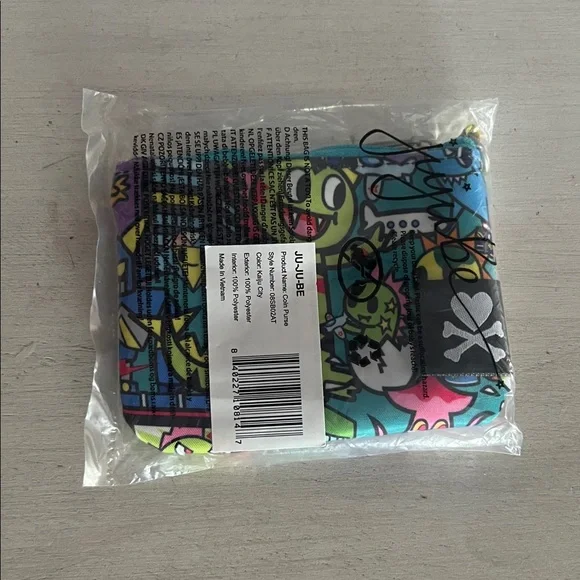 Tokidoki x Ju-Ju-Be Colorful Wallet kajiu city with coin purse - Picture 8 of 9